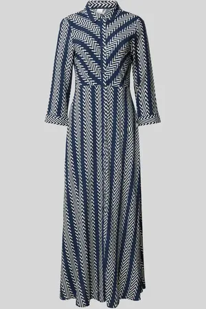 Y.A.S Maxikleid mit durchgehender Knopfleiste Modell 