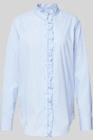 0039 Italy Regular Fit Bluse mit Rüschen Modell 