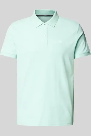 TOM TAILOR Regular Fit Poloshirt aus Baumwoll-Piqué mit Logo-Stitching in , Größe L