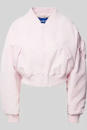 Hugo Blue Cropped Bomberjacke mit Reißverschluss Modell 
