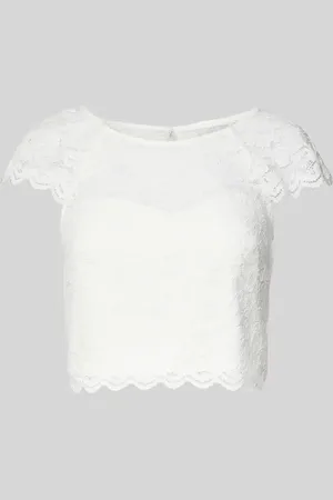 Jake*s T-Shirt mit Spitzenbesatz in , Größe 32