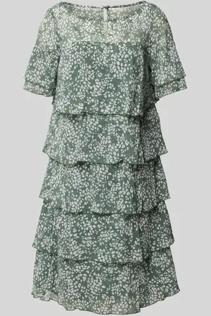 Vera Mont Knielanges Cocktailkleid im Stufen-Look in , Größe 36