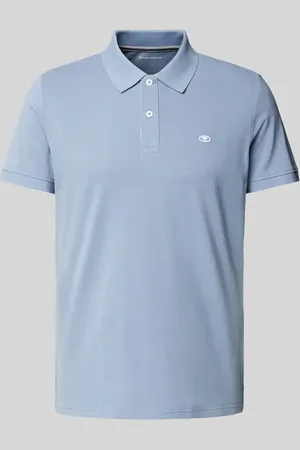 TOM TAILOR Regular Fit Poloshirt aus Baumwoll-Piqué mit Logo-Stitching in , Größe L