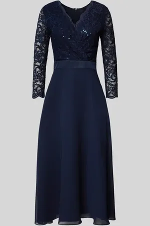 Swing Cocktailkleid mit Spitzenbesatz in , Größe 38