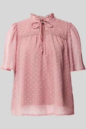 VERO MODA Regular Fit Bluse mit Spitzendetail Modell 