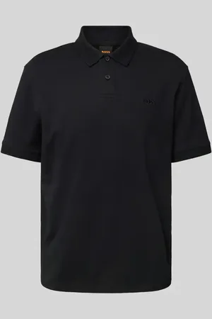 HUGO BOSS Regular Fit Poloshirt mit Label-Stitching Modell 
