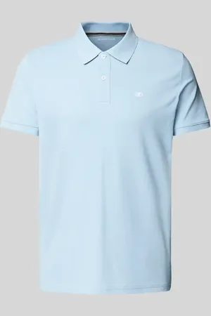 TOM TAILOR Regular Fit Poloshirt aus Baumwoll-Piqué mit Logo-Stitching in , Größe L