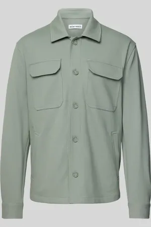 Antony Morato Regular Fit Hemdjacke mit Kentkragen in , Größe 48