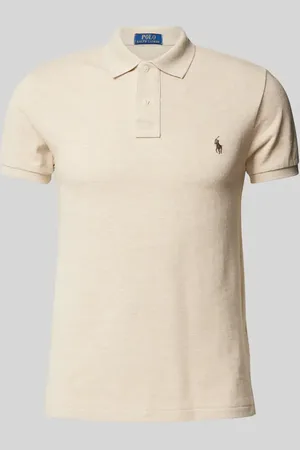 Ralph Lauren Slim Fit Poloshirt mit Label-Stitching in , Größe L