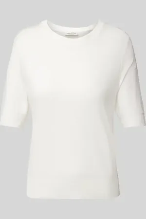 Marc O’ Polo Regular Fit T-Shirt aus Lyocell-Baumwoll-Mix in Feinstrick-Optik in , Größe L