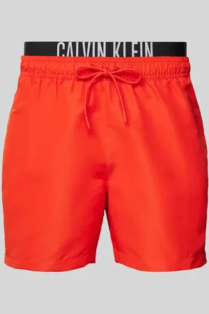 Calvin Klein Badehose mit Label-Print in , Größe L
