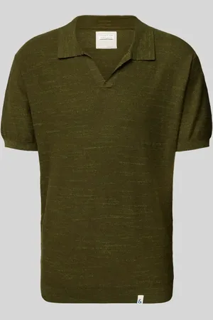 Colours & Sons Regular Fit Poloshirt mit V-Ausschnitt in , Größe L