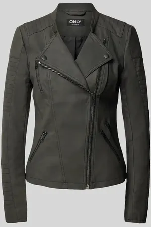 ONLY Biker-Jacke in Leder-Optik in , Größe 34