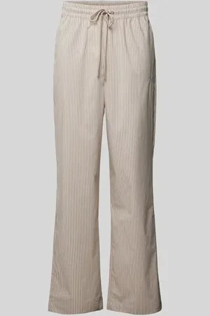 Pegador Wide Leg Stoffhose mit Label-Stitching Modell 