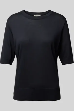 Marc O’ Polo Regular Fit T-Shirt aus Lyocell-Baumwoll-Mix in Feinstrick-Optik in , Größe L