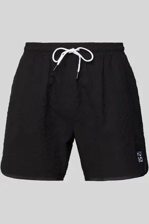 HUGO BOSS Relaxed Fit Badeshorts mit Strukturmuster in , Größe L