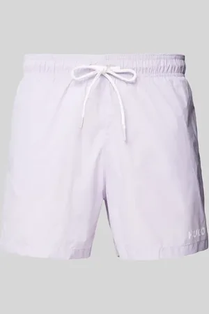 HUGO BOSS Relaxed Fit Badeshorts mit Label-Print Modell 