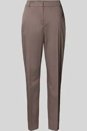 Comma, Slim Fit Stoffhose mit Bügelfalten in , Größe 34