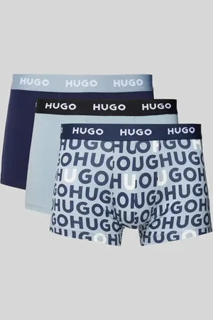 HUGO BOSS Trunks mit elastischem Label-Bund im 3er-Pack in , Größe L