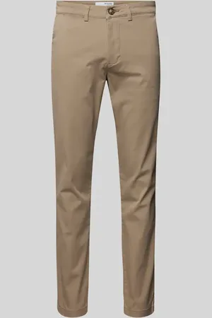 SELECTED Slim Fit Chino in unifarbenem Design Modell 