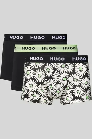 HUGO BOSS Trunks mit elastischem Label-Bund im 3er-Pack in , Größe L