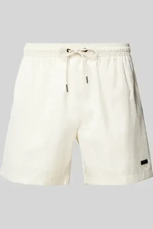 HUGO BOSS Relaxed Fit Badeshorts mit Label-Badge Modell 