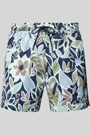 HUGO BOSS Relaxed Fit Badeshorts mit Label-Print Modell 