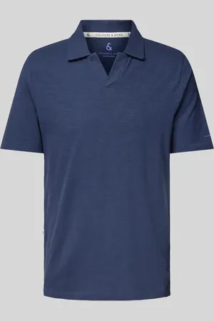 Colours & Sons Slim Fit Poloshirt mit Reverskragen in , Größe L