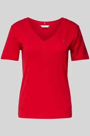 Tommy Hilfiger Slim Fit T-Shirt mit V-Ausschnitt Modell 