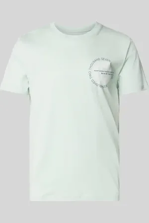 TOM TAILOR Regular Fit T-Shirt mit großem Label-Schriftzug in , Größe L
