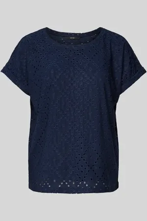 VERO MODA Relaxed Fit T-Shirt mit Lochspitze Modell 