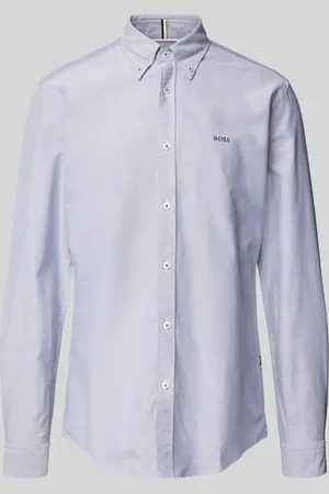 HUGO BOSS Regular Fit Business-Hemd mit Button-Down-Kragen Modell 