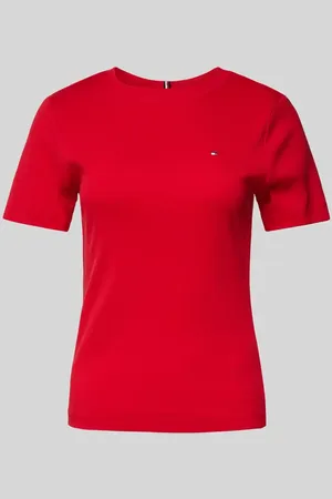 Tommy Hilfiger Slim Fit T-Shirt mit Label-Detail in , Größe L