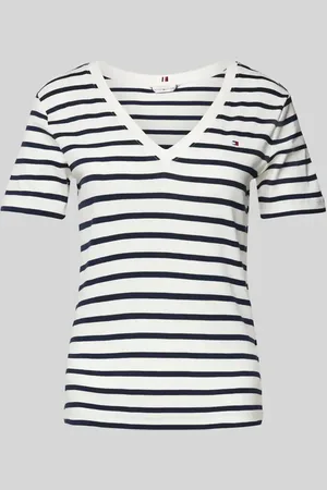 Tommy Hilfiger Slim Fit T-Shirt mit V-Ausschnitt Modell 