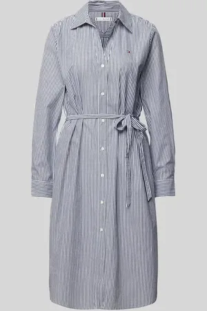 Tommy Hilfiger Oversized Hemdblusenkleid mit Bindegürtel in , Größe 34