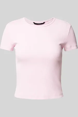 VERO MODA Regular Fit T-Shirt in Rippoptik Modell 