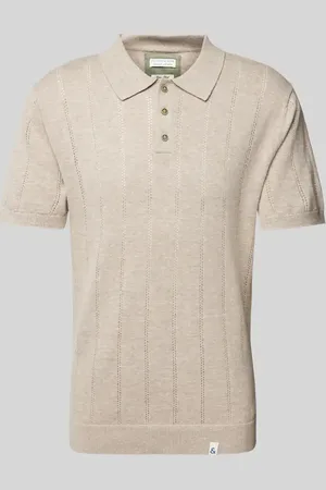 Colours & Sons Slim Fit Poloshirt mit Label-Detail in , Größe L
