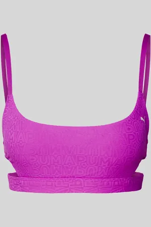 PUMA Bikini-Oberteil mit Strukturmuster in , Größe L