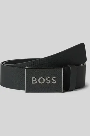 HUGO BOSS Ledergürtel mit Label-Detail Modell 
