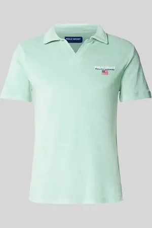 Ralph Lauren Regular Fit Poloshirt mit Label-Stitching in , Größe L