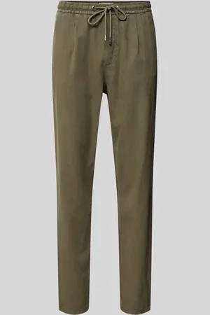 Colours & Sons Cropped Chino aus Leinen mit elastischem Bund in , Größe 31