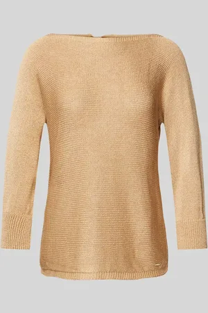 More & More Strickpullover mit U-Boot-Ausschnitt in , Größe 34