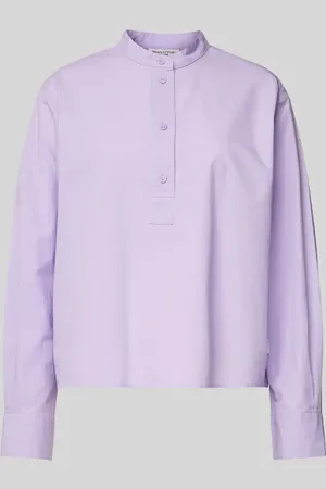 Marc O’ Polo Relaxed Fit Bluse mit Stehkragen in , Größe L