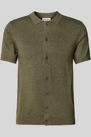 Lindbergh Slim Fit Freizeithemd mit Logo-Stitching Modell 