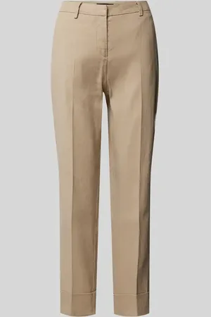 Cambio Regular Fit Leinenhose mit Gürtelschlaufen Modell 