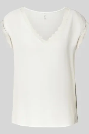 ONLY Loose Fit Blusentop mit Spitzenbesatz Modell 