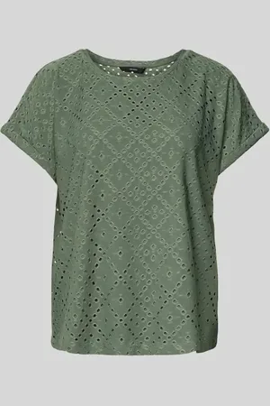 VERO MODA Relaxed Fit T-Shirt mit Lochspitze Modell 