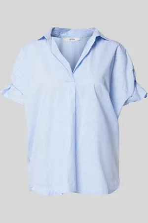 0039 Italy Relaxed Fit Blusenshirt mit Rüschen Modell 
