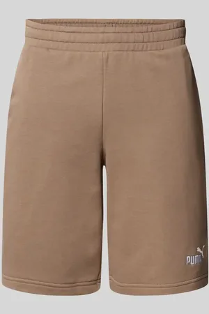 PUMA Regular Fit Sweatshorts mit Label-Stitching in , Größe L
