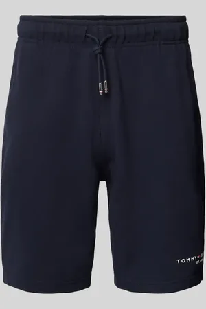 Tommy Hilfiger Regular Fit Sweatshorts mit Label-Print in , Größe L